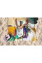 Mijölnir Toalla de Playa Multicolor 70 x 130 cm, 70% Poliéster / 30% Poliamida, Tejido Microfilamento, Suave y Absorbente